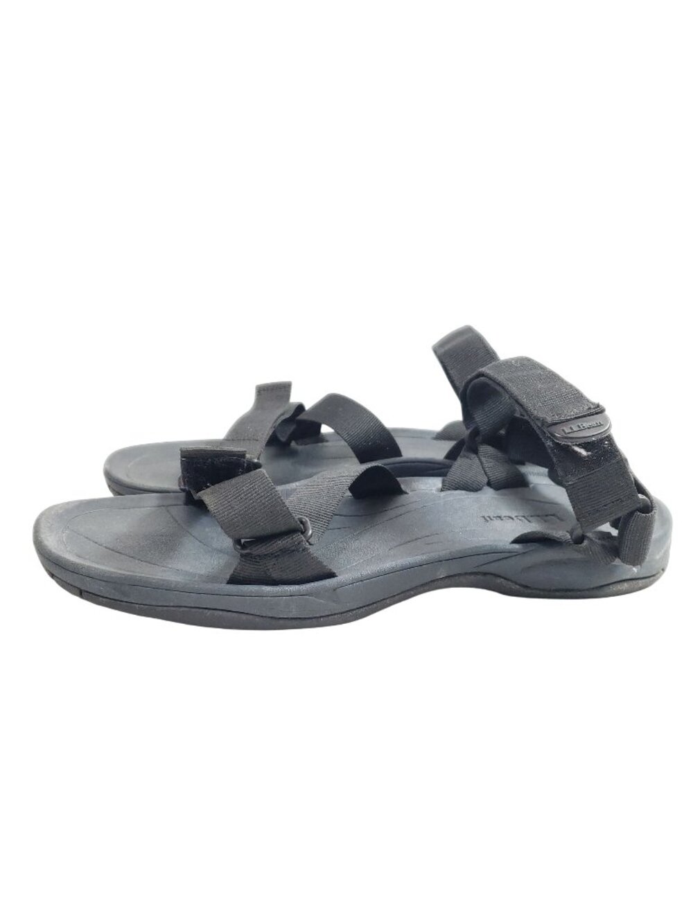 L.L. Bean Mens Size 11 Black Sports Sandals Casual Lightweight Comfort